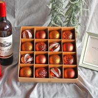 ราคา ใหม่ 6 ซม.อุปกรณ์ตกแต่งลูกบอลคริสต์มาสลูกบอลทาสีชนิดบรรจุกล่องโรยผงบอลลูกบอลรูปทรงพิเศษต้นคริสต์มาส (58000587910)