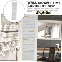 ราคา un-แผงเสียบบัตร แผงเสียบบัตรตอก 50 ช่อง สีครีม สำหรับ บัตรตอกเวลา เครื่องตอกบัตร（สีน้ำเงิน）แผงเสียบบัตร แผงเสียบบัต (48403446412)