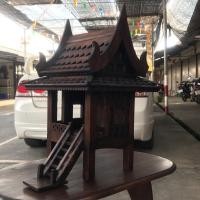 ราคา บ้านทรงไทยไม้สัก บ้านเรือนไทย ศาลพระภูมิไม้สัก บ้านทรงไทย ศาลตายาย เรือนไทยจำลอง ไม้สักแท้ บ้านเจ้าที่ ขนาดเล็ก (3293356067)
