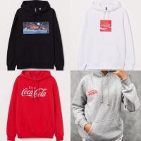 ราคา H&M เสื้อแจ็คเก็ต เสื้อกันหนาวมีฮู้ด coca cola HNMJ1601-KL (43205821281)