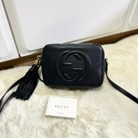 ราคา Like new ‼️ Gucci soho crossbody ปี2020 สีดำ สภาพสวย ตัวหนังสวย รอยใช้งานมาทั่วไป ขอบมุมสวย ภายในสะอาด (28755477411)