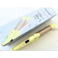 ราคา เครื่องม้วนผม หนีบผมตรง Salonia 2 Way 32 mm สีเหลืองทอง Limited ของแท้ (พร้อมส่ง) (41656285984)