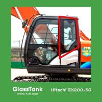ราคา กระจกบานตายหลังซ้าย Hitachi ZX200-5G กระจกแม็คโคร (22066186915)