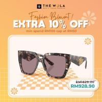 ราคา Dolce & Gabbana Womens Square Frame Light Brown Acetate แว่นกันแดด - DG4438 (27904994892)