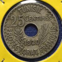ราคา No.60707 ปี1920 ตูนิเซีย 25 CENTIMES เหรียญสะสม เหรียญต่างประเทศ เหรียญเก่า หายาก ราคาถูก (18746830038)