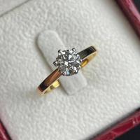 ราคา แหวนเพชรเม็ดเดี่ยว 0.71 กะรัต (23436403749)