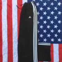 ราคา กางเกง Adidas ผ้าร่ม มือสอง สีดำ แถบขาว กางเกงวอร์มราคาถูก สำหรับผู้ชาย และผู้หญิง (Second-hand Adidas Trousers) (5936992780)