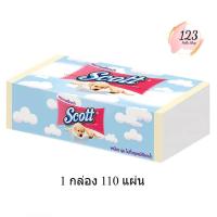 ราคา (1กล่อง) Scott Soft Box สก๊อตต์ ซอฟท์บ๊อกซ์ กระดาษเช็ดหน้า 110 แผ่น ✨ (26179831035)