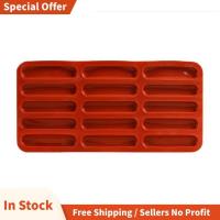 ราคา Tiramisu Finger Biscuit Silicone Mould,15 Cavities Cereal Bars Baking Mould,Chocolate Bar Mold,แม่พิมพ์ซิลิโคนแถบยาว (47753643487)