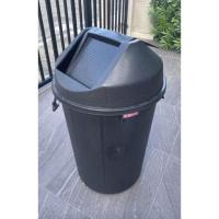 ราคา ถังขยะทรงกลมฝาสวิง ถังขยะ100ลิตร ถังขยะกทม (23325548806)