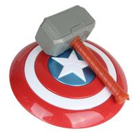 ราคา Marvel Avengers Endgame กัปตันอเมริกา Shield Thor Hammer Action Figures ของเล่นเด็กคอสเพลย์ของขวัญ (44651531992)