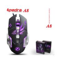 ราคา เมาส์เกมมิ่ง เมาส์มาโคร Apedra IMICE A8 3200dpi (สีดำ)Optical Programmable Gaming Mouse USB Wired Macros Games. (828604184)