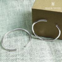 ราคา กำไลเนื้อเงินแท้ 925 : Silver cuff bracelet / Major silver store : B-4/030 (11920384396)