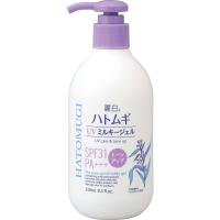 ราคา Kumanoyushi Reihaku Hatomugi Tone Up UV Milky Gel 250ml Pump Type Lavender Color UV Care 【Direct from Japan】 (24985881570)