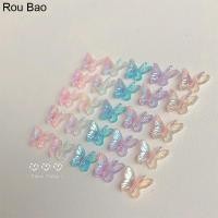 ราคา Rou Bao ใหม่ อุปกรณ์ตกแต่งเล็บเรซิ่น รูปปีกผีเสื้อ 3D สองปีก ขนาดเล็ก หลากสี สําหรับตกแต่งเล็บ DIY 2022 (19142087180)