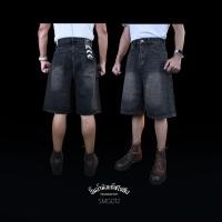 ราคา SMG010 SMG011 SMG012 กางเกงยีนส์ขาสั้นผู้ชาย ผ้ายีนส์ฟอกนุ่ม (Gasoline & Garage) ปั๊มน้ำมันแก๊สโซลีน (SMG) (43974691874)