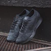 ราคา พรีออเดอร์ Nike flyknit racer triple black (368144857)