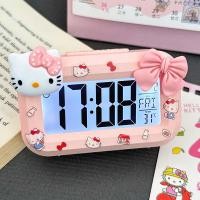 ราคา นาฬิกาปลุก alarm clock คิตตี้ คิตตี้ มินิส่องสว่างนาฬิกาปลุกนักเรียนเวลาน่ารักมัลติฟังก์ชั่แบบพกพาหอพักสก์ท็อปนาฬิกาตั้งโต๊ะขนาดเล็กนาฬ (46153972126)