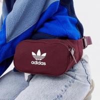 ราคา พร้อมส่ง Adidas Originals Trefoil bumbag in burgundy ของแท้ % (1891338677)