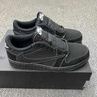ราคา พร้อมสต็อก Travis Scott x Air 1 AJ1 LOW OG "Black Phantom" รองเท้าบาสเก็ตบอล OFF-WHITE สีดําล้วน fnekaers (48853837640)