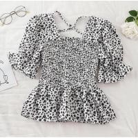 ราคา เสื้อลายดอกแขนจั๊มตุ๊กตา ช่วงอกเอวยืดได้ตามตัว (5249009384)