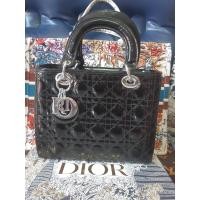 ราคา กระเป๋าเลดี้ดิออร์Ladydiorหนังแก้วสีดำไซส์ใหญ๋มือสอง (12272325174)