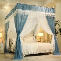 ราคา BYมุ้งเจ้าหญิง มุ้งครอบผู้ใหญ่ มุ้งมีโครง4เสา มุ้งสองชั้น มุ้งคลุมเตียง มุ้งสีสวยมาก ขนาด3.5ฟุต 5ฟุต 6ฟุต 6.5ฟุต 7ฟุต (15081051999)