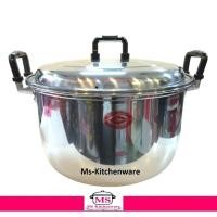 ราคา หม้อ / หม้อสองหู 60 ซม. ตราจระเข้ อลูมิเนียม ( หูหนา ) (1445167020)