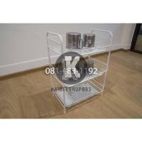 ราคา ตู้วางของและคว่ำแก้ว 3 ชั้น พร้อมถาดรองน้ำหยดและกันลื่นให้ น้ำหนักเบา ทนทาน kd99 (20100431291)