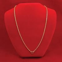 ราคา ไม่ลอก สร้อยคอทองลายดิสโก้ น้ำหนักเทียบเท่า 1 สลึง ความยาว 20 นิ้ว ทองไมครอน ทองหุ้ม ทองชุบ ทองปลอม ฟรีถุงกำมะหยี่ (27605538746)