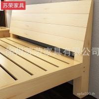 ราคา เตียงไม้เนื้อแข็งเตียงไม้1.8ผู้ผลิตเมตรเตียงเดี่ยวเตียงเด็กสนคู่ขายส่งเมตรที่เรียบง่ายนอร์ดิก1.5 IKVD (47052767292)