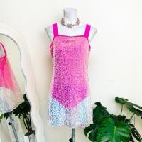 ราคา ไซด์ L ชุดลีลาศ ชุดบัลเล่ย์ Dance งานเกล็ดวิบวับ สีชมพูนีออน ใส่ซ้อม ใส่แข่งขัน บัลเล่ย์ ลีลาศ (26468815820)