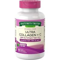ราคา Nature's Truth Hydrolyzed Collagen Type 1 & 3 1000mg Plus Vitamin C ขนาด 90 แคปซูล (7657529754)