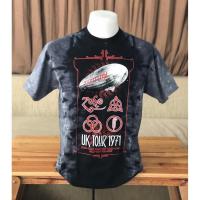 ราคา เสื้อวง LED ZEPPELIN Men’s T-Shirt ของแท้ 100% ลาย UK TOUR 1971 Tie-Dye T-Shirt (1767757027)