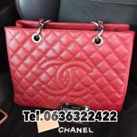 ราคา Chanel GST Shopping Bag Red Caviar SHW - Used Authentic Bag (5832389569)