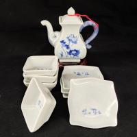 ราคา พร้อมส่ง ชุดชงชา ชุดกาเหล้าทรงช้าง กาน้ำชาชุดน้ำชา พร้อมจานรอง ทำด้วยมือสวยงาม เซรามิก แก้วสุรา ขวดเหล้า (5367560233)