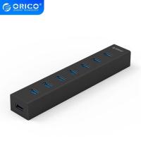 ราคา ORICO USB3.0 HUB 7 Port USB3.0 HUB With 5V2A Power Adapter High Speed OTG Splitter for Computer (18587644305)