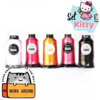 ราคา KITTY SET ไหมปัก ด้ายปัก ไหมปักจักรคอมพิวเตอร์ ไหมโพลีเอสเตอร์ ไหมปักชื่อนักเรียน ไหมปักโลโก้ ไหม WAWA (7005490925)