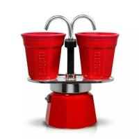 ราคา Bialetti Mini Express Espresso Maker (Red) - 2 Cups (7717312300)