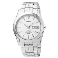 ราคา Seiko นาฬิกาข้อมือผู้ชาย สีเงิน/ขาว สายสแตนเลส รุ่น SGG713P1 (294007768)