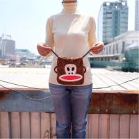ราคา ถุงผ้าหูรูด Paul Frank ลิงพอลแฟรงค์ สีน้ำตาล 8นิ้ว (7322122089)