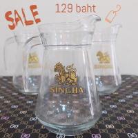 ราคา เหยือกเบียร์สิงห์ แก้วอย่างหนา ของแท้ (98831410)