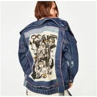 ราคา เสื้อยีนส์ แบรนด์ ZARA แท้ มือ 2ใส่น้อย แต่งดีเทลงานปักด้านหลังสวยมาก (29866918567)