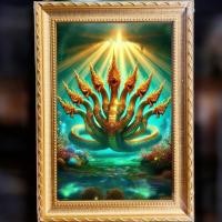 ราคา ภาพมงคล รูปโปสเตอร์ รูปพญานาค รูปภาพพญานาคราช พญานาค 7 เศียร (26887196070)