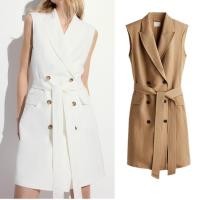 ราคา ชุดเดรสเสื้อกั๊กสูทแขนกุด Zara 1212380 (25043718856)