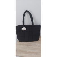 ราคา กระเป๋านุ่มนิ่มสีดำสะพายข้างใบใหญ่ (28439557071)