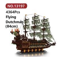 ราคา ✨Flying Dutchman(84cm)เรือโจรสลัดโมเดลประกอบแล้ว 4364ชิ้น Mould King ship ของเล่นจิ๊กซอว์ (29378647391)