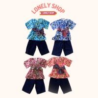 ราคา ชุดไทยเด็กชาย เด็กผู้ชาย ชุดไทยชาย เสื้อลายดอก กางเกงม่อฮ่อม ผ้าคาดเอว (สินค้าพร้อมส่ง) (25581284295)