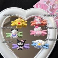 ราคา Sanrio กิ๊บรูปตัว Kuromi สไตล์นักเรียน สำหรับตกแต่งผมและใช้น่ารัก (49852344360)