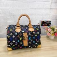 ราคา กระเป๋า Louis Vuitton speedy black multicolor (22601593169)